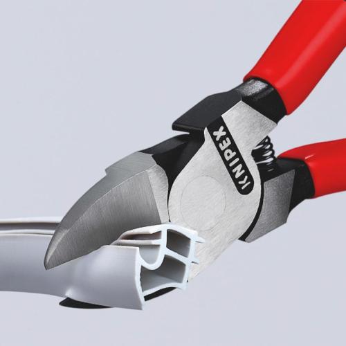 Knipex Diagonal Plastics Cutter Plastic Coated 160mm 72 01 160